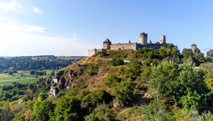 Obraz premium ruins of the castle in the mountains