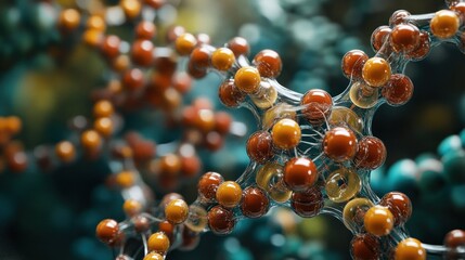 Molecular structure, science, complex network, microscopic view, research