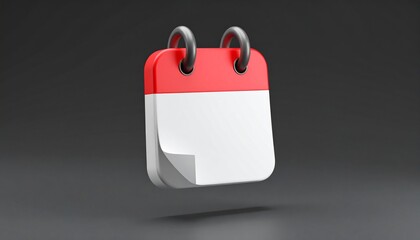 vector of calendar on black background