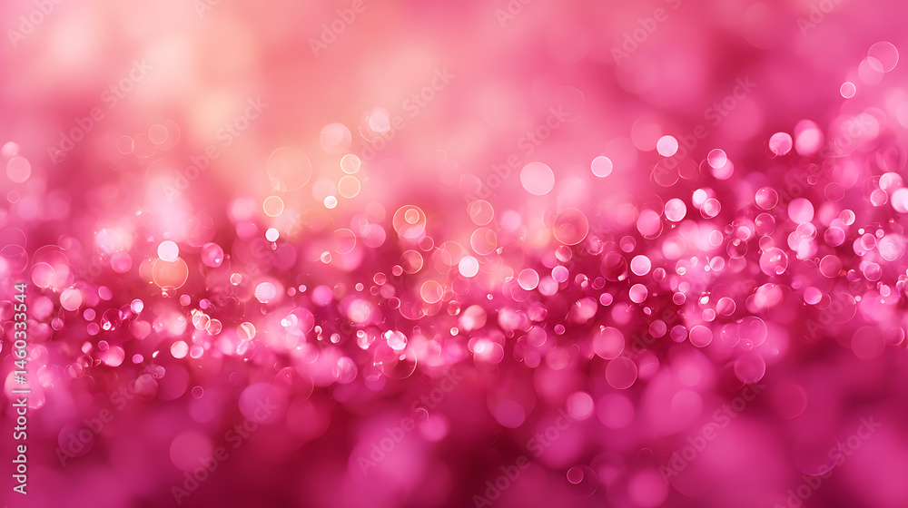Poster A captivating abstract background with pink light bokeh creating an enchanting atmosphere perfect for showcasing copy space image