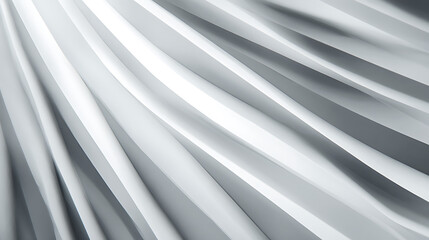 Obraz premium Abstract white and gray color modern design stripes