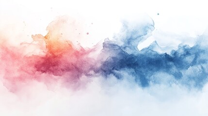 Fototapeta premium Abstract watercolor painting of colorful clouds.