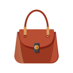  luxury ladies bag with hand hold vector art illustration 