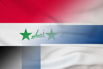 Iraq and Finland state flag transborder relations FIN IRQ