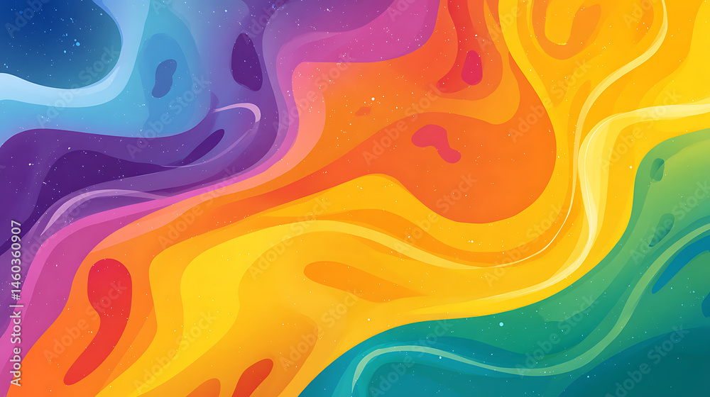 Aufkleber Abstract colorful background with waves, background with vibrant colors