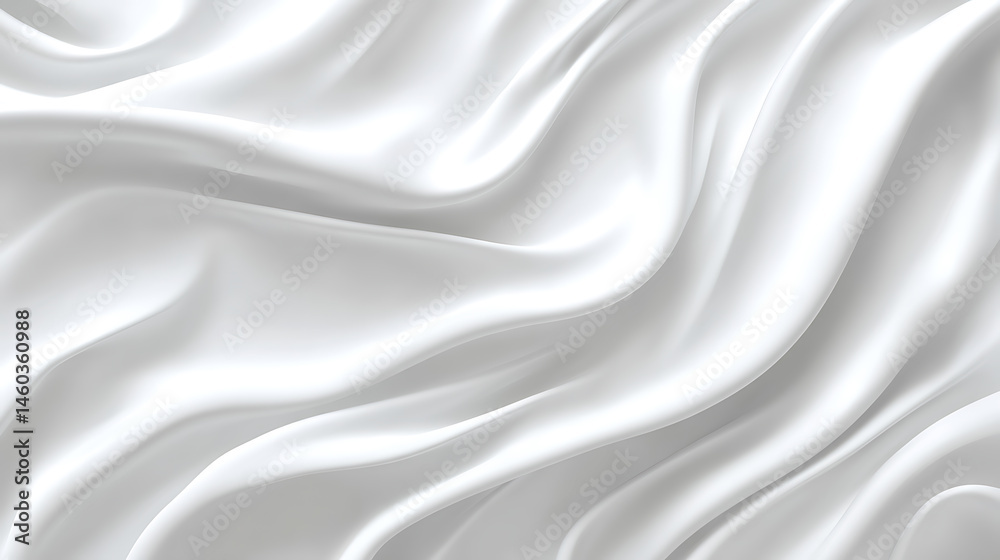 Poster background seamless subtle white glossy soft waves
