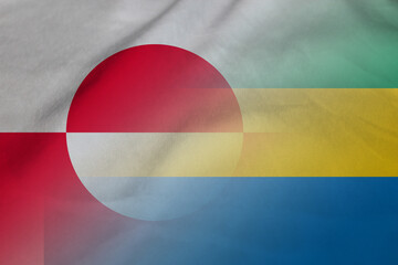 Greenland and Gabon official flag transborder relations GAB GRL