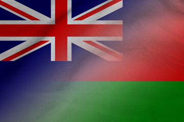New Zealand and Belarus government flag international contract BLR NZL