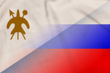 Lesotho and Russia state flag transborder relations RUS LSO