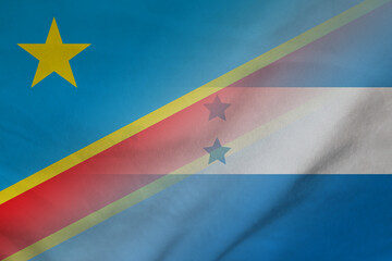 Democratic Republic of the Congo and Honduras official flag international negotiation HND COG