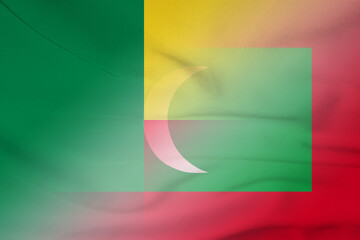 Benin and Maldives official flag transborder negotiation MDV BEN