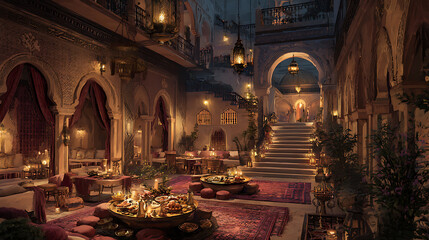 Obraz premium Arabian nights ramadan