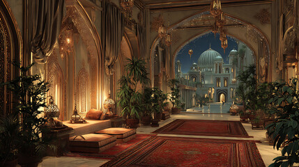 Obraz premium Arabian nights ramadan