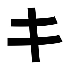 Fototapeta premium Katakana letter Ki