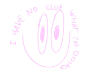 vector illustration of a pink background smile 