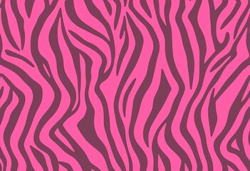 Seamless Pink Zebra Print Background