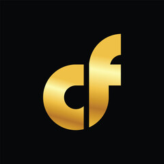 CF monogram luxury logo design