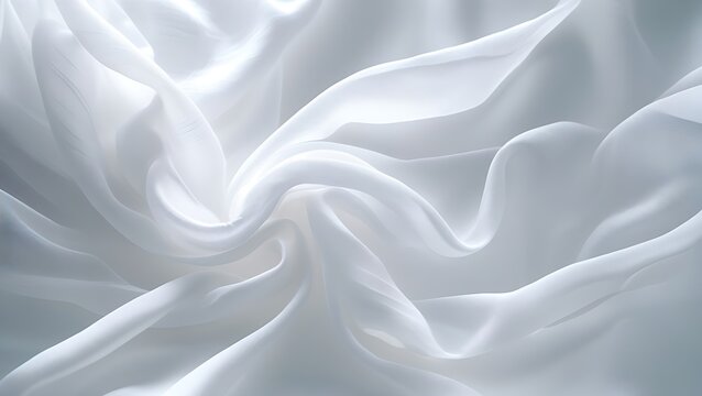 An ethereal image emphasizing the color white, its brilliance, and its symbolism of purity. The image should feature a soft, diffused light, highlighting the delicate textures.