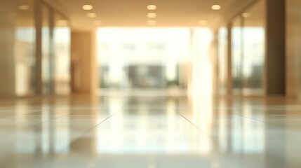 Blurred abstract view of a glass office building, reflective surfaces and softened edges blending for a contemporary corporate look.  