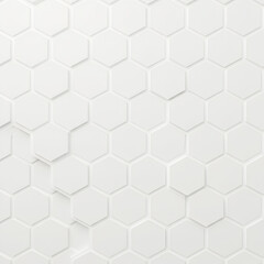 Fototapeta premium White Hexagonal Pattern on Light Background with Subtle Texture