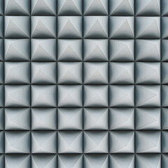 Obraz premium Gray Padded Panels in Geometric Grid Pattern