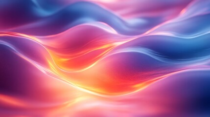 Fototapeta premium Abstract wavy shapes of vibrant colors.
