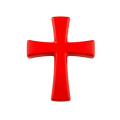 Obraz premium Red cross symbol representing faith and beliefs.