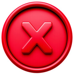 Obraz premium Vibrant red stop symbol on digital background.