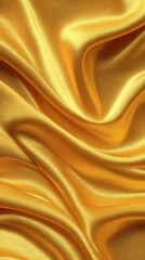 Fototapeta premium Gold Satin Fabric Drape