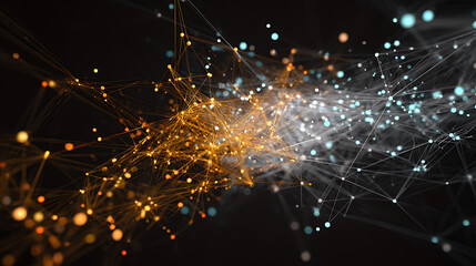 Dynamic network graph visualizing connections in fraud detection analysis