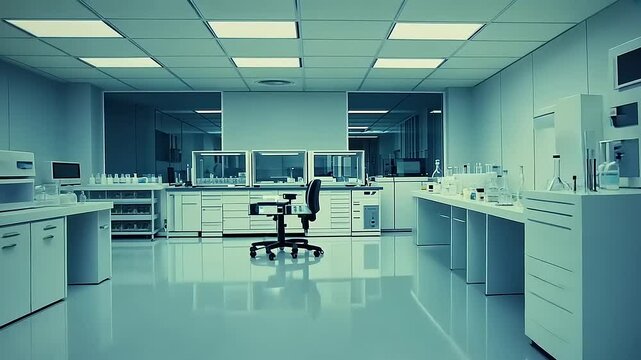 Empty modern laboratory