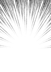 集中線の背景、漫画表現、フレーム、手書き風の線、縦向き