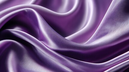 Obraz premium Draped Lilac Satin Fabric Texture