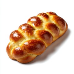 Fototapeta premium Challah bread isolated on white background