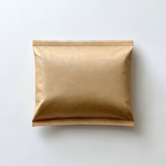 Brown paper bag isolated on white background