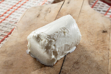 A view of a block of chevre.