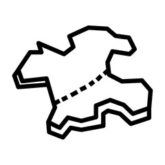 boundary Line Icon