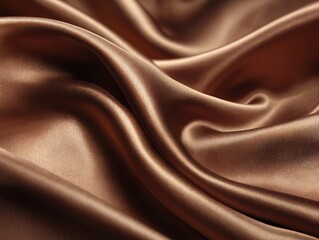 Obraz premium Draped Bronze Satin Fabric Texture