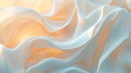 Fototapeta premium Soft, flowing fabric texture with subtle light.