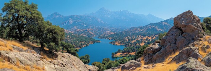panoramic view of the mountains