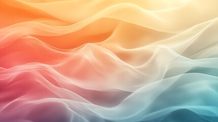 Obraz premium Colorful, flowing fabric texture illustration.