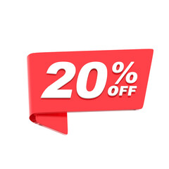 20% Discount Sale Tag