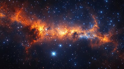 Explosion of stars lighting up the cosmos, with a starburst effect representing the power of space travel. 