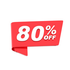 80% Off Discount Badge