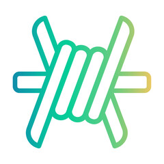 boundary Line Gradient Icon