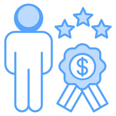 Best Achieve Blue Icon 