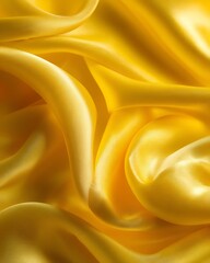 Obraz premium Yellow Satin Fabric Drape Texture