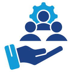 Human Resources Dual Tone Icon 