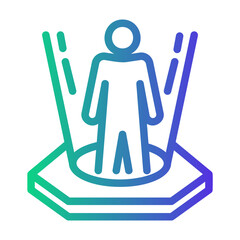 user Line Gradient Icon