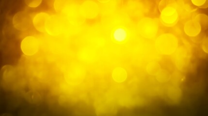 Obraz premium Golden Bokeh Background yellow gradient background
